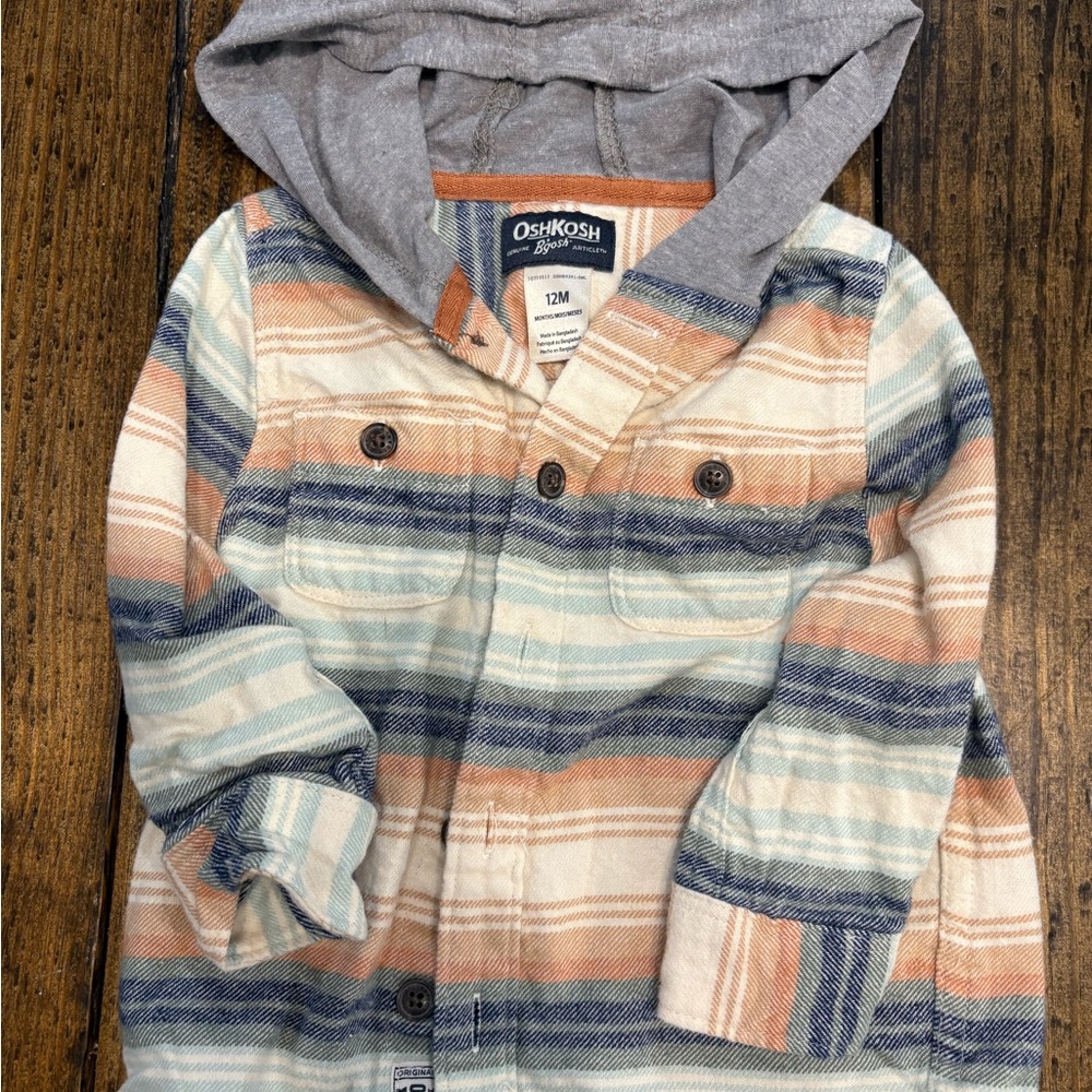 OshKosh B'gosh Multicolor Striped Hoodie
